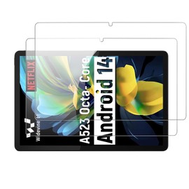 KONXISA 2-Pack Screen Protector for ROWT A10 Tablet, Tempered Glass Tablet Screen Protector, 9 Hardness HD Clear Anti-Scratch Bubble-Free Protective Film