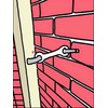 (2-Pack) French & Patio Door Stay/Hook & Eye Latch Style