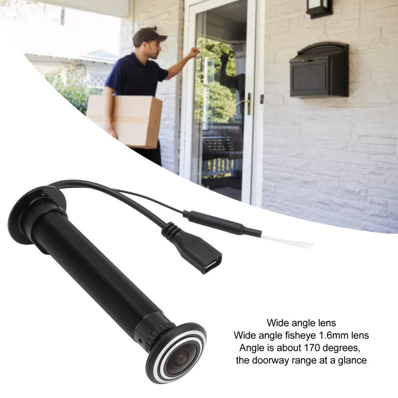 Door Eye Hole IP Camera 2MP Wide Angles 5G Dual