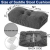 BUYUE Saddle Stool Seat Cushion, Luxury Triangle Fashion Jacquard with