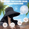 AOKUN 2pzs Sombrero para Sol Mujer y Mangas para Brazos,Gorro