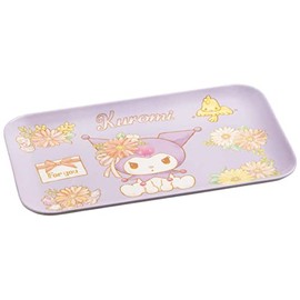 Skater MTR1P-A Melamine Tray, 9.8 x 5.9 inches (25 x 15 cm), Sanrio, Chromi, Water Pink