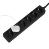 LogiLink LPS238B Power Strip with 6 Earthing Contact Sockets (45°