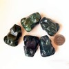 Manekieko Natural Indian Agate Frog Crystals and Healing Stone Figures,