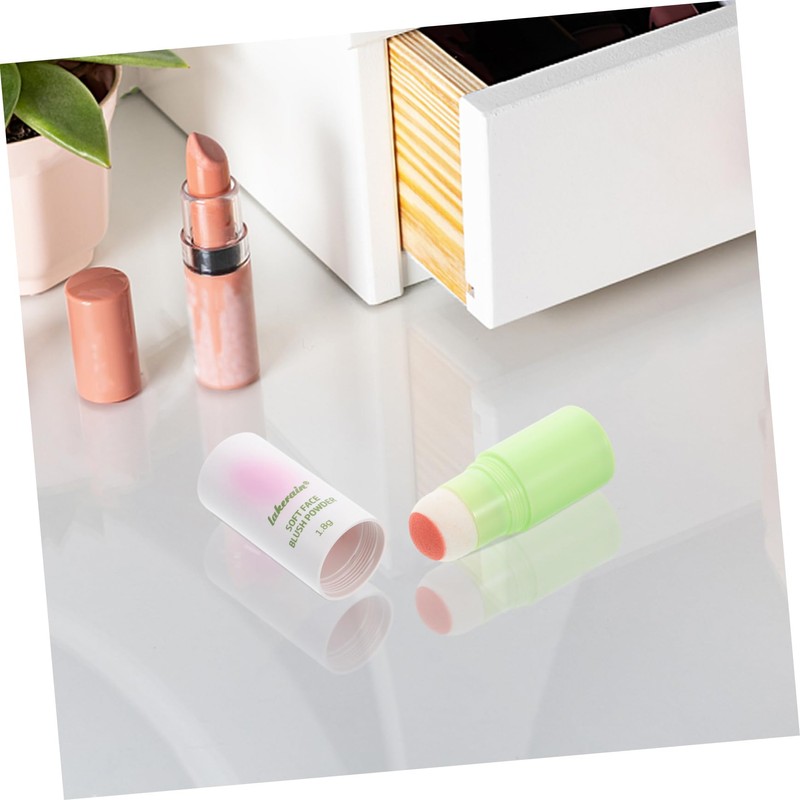 Ipetboom Matte Blush Stick Natural Moisturizing Sponge Tip for Cheeks