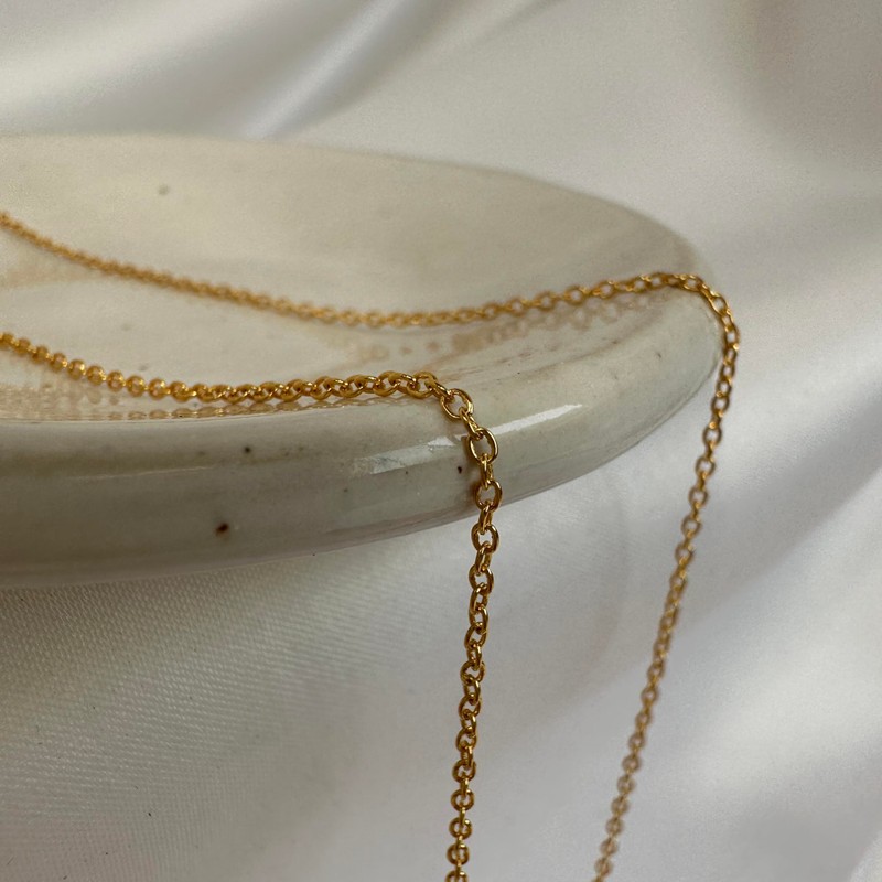jewellerybox Sterling Silver Fine Trace Chain Dipped Gold | Chain