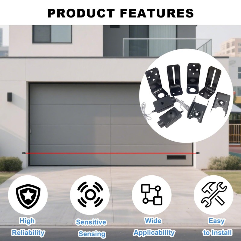 Lift Master 41A4373A Garage Door Safety Sensor and Bracket Kit