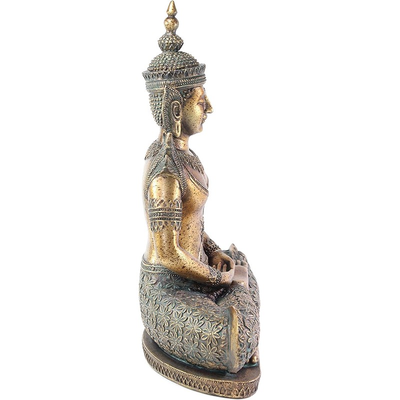 usamjtable Thai Buddha Dhyana Mudra Feng Shui 12" Tall Home