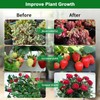 Teilybao Solar-Powered Grow Lamp with Battery, 2-Head 40 LED Full