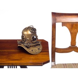 aubaho Diving Helmet Marine 18 cm Deep Sea Diving Bell Decoration Helmet Antique Style