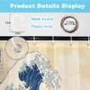 SDOTPMT 41x63inch Japanese Ocean Waves Shower Curtain Abstract Sea Wave