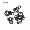 sourcing map Tent Rope Buckles, 4mm 3 Hole Plastic Guyline
