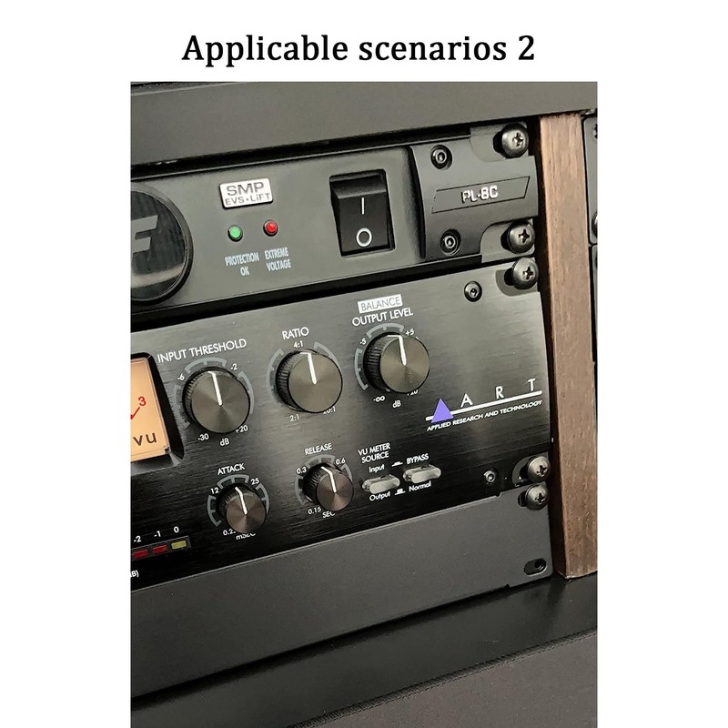 Harrisen 4 Pack of 1U Blank Panel, Mount Blanking Panel,