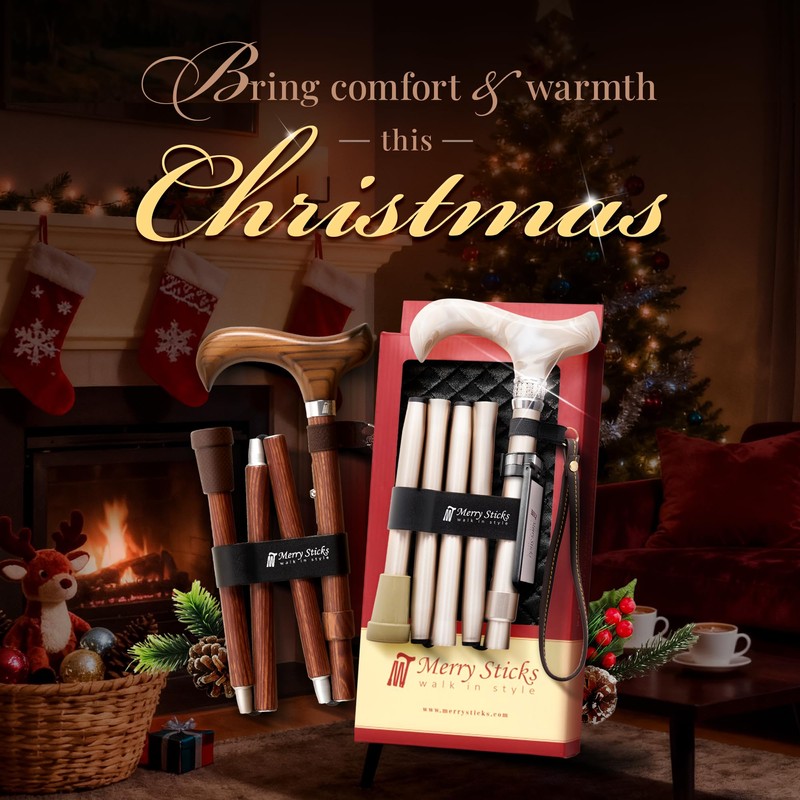 Merry Sticks Lightweight Foldable Walking Canes for Women and Men,