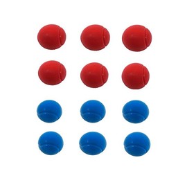 E-Deals 70mm Foam Balls - Bundle Pack of 6 Blue + 6 Red