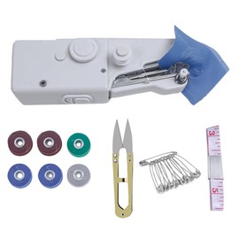 Handheld Sewing Machine, Mini Electric Sewing Machine Portable Cordless Electric Stitching Machine with Accessories for Beginners, Garment, Clothing, DIY Home, Type A