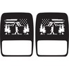 JeepTails Bigfoot Flag Mountain Tail lamp Light Covers (Non-LED) Compatible