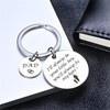 DOYOUDO Dad Keychain from Son Funny Daddy Key Chain Birthday