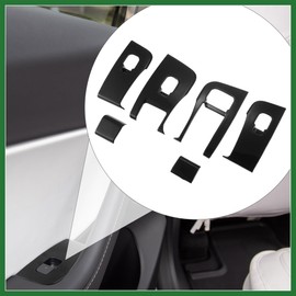 Motoforti 1 Set Car Automobile Interior Door Window Control Panel Cover Door Lock Switch Button Trim for Model 3 for Model Y Long-lasting