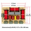 HiQltyla 250W 4-Way Speaker Crossover, RCEDA-402A Passive Crossover for Car