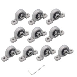 Eowpower 10 Pieces 8 mm Bore Diameter Ball Mounted Pillow Block Insert Bearings