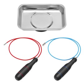 VASTOOLS Flexible Thin Magnetic Lifter, 71 cm Length, 4 mm Magnet Diameter, for Smallest Spaces, Mini Stainless Steel Magnetic Tool Tray