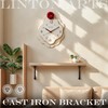 Linton Arts Octopus Cast Iron Shelf Brackets – 7.04"x7.04" Decorative