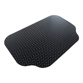 GrillTex Under The Grill Protective Deck and Patio Mat for BBQ Grills, Gas Grills, Charcoal Grills and Smokers, 30" x 48", Black Diamond Plate, 8D-075-30C-4L