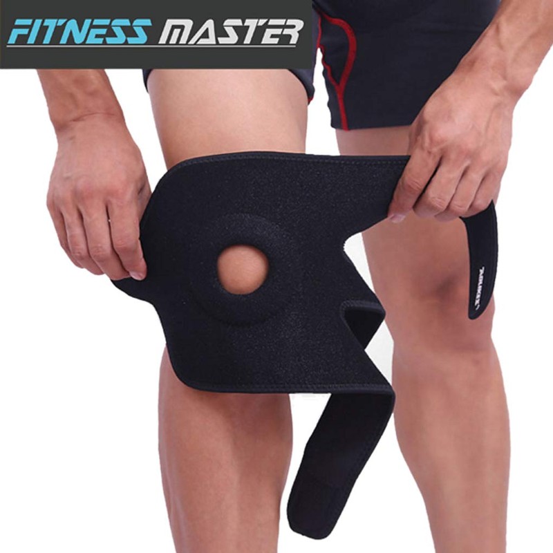 Sport Adjustable Knee Support Brace Protector Strap Compression Sleeve Gym