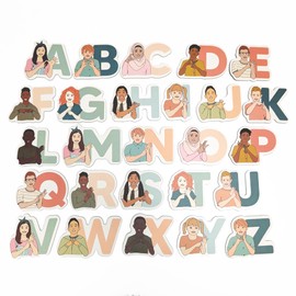26 Auslan Alphabet Fridge Magnets – Educational & Fun Sign Language Learning Tool for Kids & Adults – Durable, Vibrant, Easy-to-Use Australian Sign Language Resource