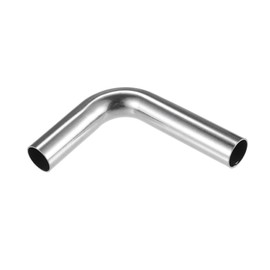 REPAIROCK Bend Elbow Pipe Tube, 0.75" OD 4" 3.15" Leg 90 Degree DIY Exhaust Pipe Intercooler Air Intake Tube Universal for Car Truck 304 Stainless Steel Silver Tone Auto Replacement Parts