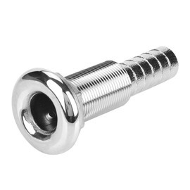 Aramox Boat Hose Thru Fitting,Stainless Steel Thru-Hull Fitting Hose Barb Marine Barbed Hose Thru Drain