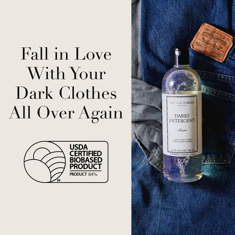 The Laundress Darks Detergent, Concentrated Laundry Detergent Liquid, For Rich