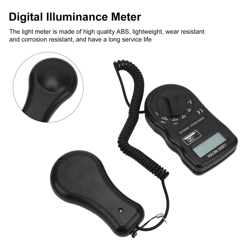 DT‑1300 Light Meter Digital Illuminance Meter with LCD Screen Portable