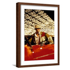 ART.COM Wall Photo Fear and Loathing in Las Vegas by Terry Gilliam, with Johnny Depp, 1998 on Brown Frame, 17" x 23"