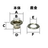 Ichinen Access Family Tool 56036 Grommet #200 (Long Legs), Gold,