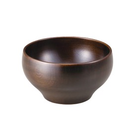 Yamanaka Lacquer SO-0561 Kashouan Wooden Bowl Soup Bowl L Approx. 4.7 inches (12 cm) Cherry Blossom Round Bowl Dark Brown