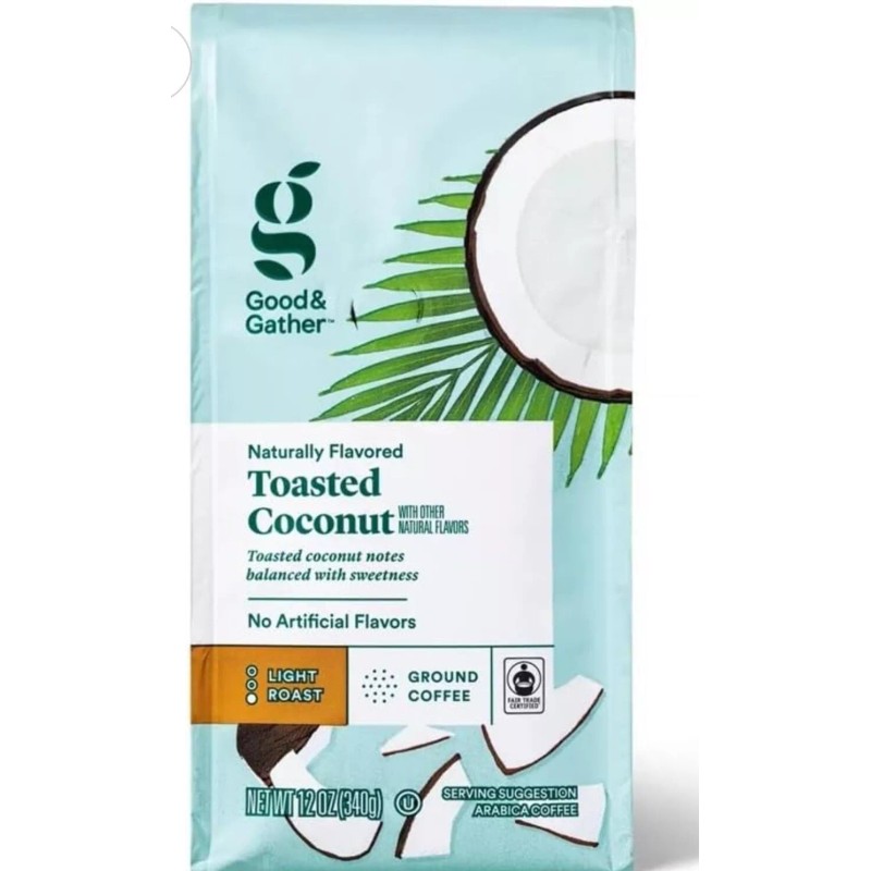 GOOD & GATHER 2 Pack TOASTED COCONUT Natural Flavors GROUND