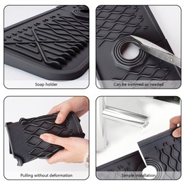 Dish Drying Mat Drain Cushion In The Sink Organiser Bathroom Organiser Sponge Holder Kitchen