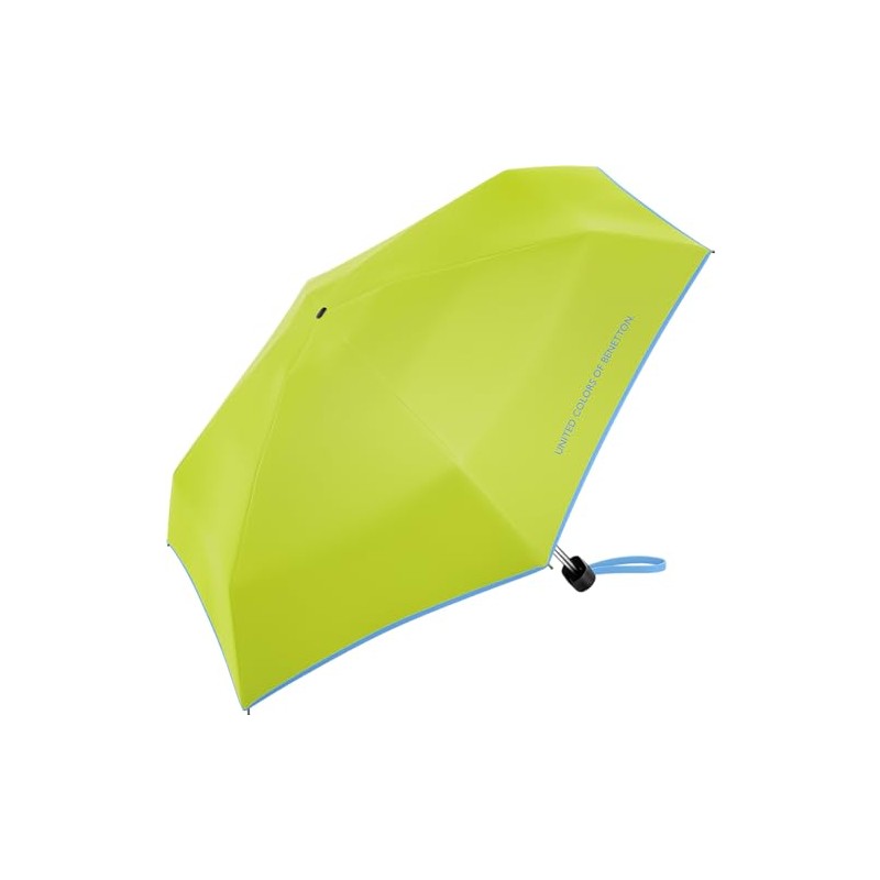Benetton Pocket Umbrella Ultra Mini Flat Solid, Acid Lime