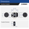 BRINKS Transitional Single Cylinder Deadbolt Lock, Door Lock Built for