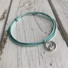 Fanfarria Surfer Wave Teal Anklet