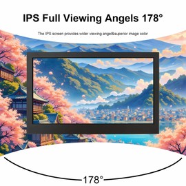 VSDISPLAY 9 Inch High Brightness IPS LCD Monitor 1280x720 Portable Secondary Screen, 900 Nits, H/D VGA Input, for PC, Laptop, and Outdoor Use