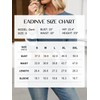 EADINVE Women Crewneck 3/4 Sleeve Tops Fall Casual Color Block