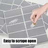 Pine & Linen 300pcs Scratch Off Stickers, Rectangle Gray 1inch*2.36inch