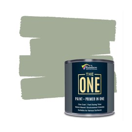 THE ONE All-In-One Paint & Primer - Sage Green Matte, 8.5 Fl Oz/250ml | 1 Coat Formula | Easy Indoor & Outdoor Decorating for Home & Garden Walls, Floors & Furniture | Water-Based & Low VOC