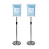BAISALJI 2 Sets Heavy Duty Stainless Steel Poster Sign holder