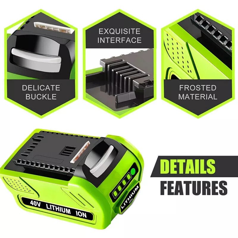 For GreenWorks 40V For Greenworks G-MAX Lithium Battery 29472 29462
