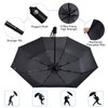 Vicloon Automatic Umbrella Windproof, Compact Travel Folding Umbrellas, UV Blocked