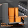 YJHome Pull Out Trash Can Under Cabinet with Soft-Close Slides,